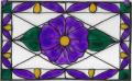 Stained Glass Painting 4.5 x 7 inches Unframed on Plexiglas