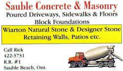 Sauble Concrete & Masonry
