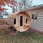 Cedar Barrel Sauna built in Saskatoon, SK YXE Cedar Barrel Sauna built in Saskatoon, SK YXE