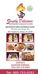 Simply Delicious Restaurant & Banquet Facility Markham
