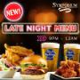Late Night Menu Late Night Menu