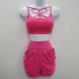 Bubble Gum Pink shorts and sports bra Bubble Gum Pink shorts and sports bra