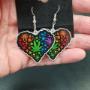 Colourful Marijuana Earrings Colourful Marijuana Earrings