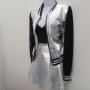 Metallic Silver Skater Girl. Perfect for Roller Derby Metallic Silver Skater Girl. Perfect for Roller Derby