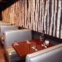 Rustic and elegant birch wood design in Bistro 48 Rustic and elegant birch wood design in Bistro 48