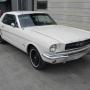 Completed frame off restoration of a 6 cly. Mustang Coupe in Wimbledon White and blue Interior Completed frame off restoration of a 6 cly. Mustang Coupe in Wimbledon White and blue Interior