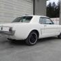 Completed frame off restoration of a 6 cly. Mustang Coupe in Wimbledon White and blue Interior Completed frame off restoration of a 6 cly. Mustang Coupe in Wimbledon White and blue Interior