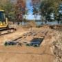 Advanced Enviro Septic installation on a small lot near the water #2 Advanced Enviro Septic installation on a small lot near the water #2