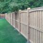 Residential wood fence Residential wood fence