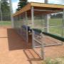 Dugouts at baseball diamonds Dugouts at baseball diamonds