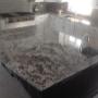 STUNNING Bianco Antico Granite atop white and chocolate-black custom cabinets. STUNNING Bianco Antico Granite atop white and chocolate-black custom cabinets.
