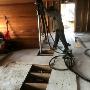 Pier Installation using the Hand Held Unit, through the floor boards Pier Installation using the Hand Held Unit, through the floor boards
