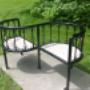 Custom designed, manufactured and installed courting/reconciliation bench for a park in Ottawa Custom designed, manufactured and installed courting/reconciliation bench for a park in Ottawa