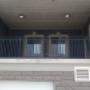 Custom manufactured & installed commercial steel balcony railing - powder coated black gloss. Custom manufactured & installed commercial steel balcony railing - powder coated black gloss.