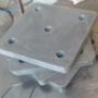Steel mounting plates - with our 5' by 10' CNC plasma cutting system we can cut out steel plates and parts up to 3/4in thick Steel mounting plates - with our 5' by 10' CNC plasma cutting system we can cut out steel plates and parts up to 3/4in thick