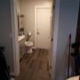 The bathroom in the garage's new living space is complete! The bathroom in the garage's new living space is complete!
