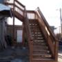 The landlord wanted a safe outdoor stair for their tenants who lived about the store. Voila! The landlord wanted a safe outdoor stair for their tenants who lived about the store. Voila!