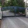 Custom Aluminum Driveway Gate - Island Custom Aluminum Driveway Gate - Island