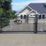 Custom Aluminum Driveway Gate with Plasma Art Custom Aluminum Driveway Gate with Plasma Art