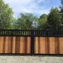 Custom Aluminum & Wood Driveway Gate - Kavan Custom Aluminum & Wood Driveway Gate - Kavan
