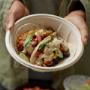 Tacos can be customized with flavorful favorites like grilled adobo chicken or grilled ranch steak and 3-cheese queso. Tacos can be customized with flavorful favorites like grilled adobo chicken or grilled ranch steak and 3-cheese queso.