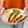 Grilled quesadillas are stuffed with chef-selected ingredients like grilled steak and hand-sliced,
sautéed-in-house fajita vegetables. Grilled quesadillas are stuffed with chef-selected ingredients like grilled steak and hand-sliced,
sautéed-in-house fajita vegetables.