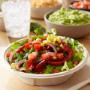 Salads are made with crisp romaine and can be topped with fresh ingredients like flame-grilled fajita vegetables, freshly-made pico de gallo and chile corn salsa and a protein of your choice. Salads are made with crisp romaine and can be topped with fresh ingredients like flame-grilled fajita vegetables, freshly-made pico de gallo and chile corn salsa and a protein of your choice.