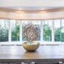 Woven wood shades add warmth and texture while softly filtering light, creating a relaxed, natural feel. Woven wood shades add warmth and texture while softly filtering light, creating a relaxed, natural feel.
