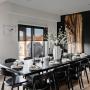 Adjust lighting in your dining room with our light-filtering roller shades. Adjust lighting in your dining room with our light-filtering roller shades.