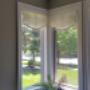 Sheer fabric roman shade -
Customer loved the elegant look of a smiley face with details. Cordless roman shades ensured that the product is pet safe and adds beauty to her corner window. Sheer fabric roman shade -
Customer loved the elegant look of a smiley face with details. Cordless roman shades ensured that the product is pet safe and adds beauty to her corner window.