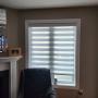 Dual Shades on a Family Room Window with Manual Cordless Control, Square Cassette, and Open Bottom Rail in an Aurora Home Dual Shades on a Family Room Window with Manual Cordless Control, Square Cassette, and Open Bottom Rail in an Aurora Home