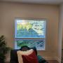 2” Faux Wood Blinds with Cordless Lift, Wand Tilt, and a 3” Modern Valance on a Family Room Window in a Richmond Hill Home 2” Faux Wood Blinds with Cordless Lift, Wand Tilt, and a 3” Modern Valance on a Family Room Window in a Richmond Hill Home