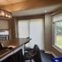 Light Filtering Roller Shades with Fabric-Wrapped Curved Cassettes in the Kitchen of a Recently Renovated Richmond Hill Home Light Filtering Roller Shades with Fabric-Wrapped Curved Cassettes in the Kitchen of a Recently Renovated Richmond Hill Home