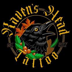 Raven's Head Tattoo