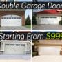 A new overhead garage door A new overhead garage door