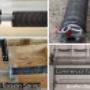 A torsion spring of a garage door A torsion spring of a garage door