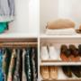 Custom closet with shoe shelves. Great for displaying all your accessories! Custom closet with shoe shelves. Great for displaying all your accessories!