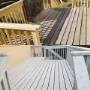 Refinishing a deck and stairs with a concrete product with matching paint in Victoria Refinishing a deck and stairs with a concrete product with matching paint in Victoria