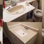 Replacement of a countertop and installation of silicone Replacement of a countertop and installation of silicone