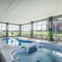 Indoor heated pool with hot tub Indoor heated pool with hot tub