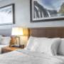 Guest room with double beds Guest room with double beds