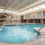 Indoor pool with hot tub Indoor pool with hot tub