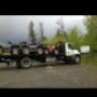 RV towing on a rainy day RV towing on a rainy day