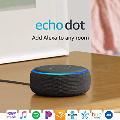 Echo Dot (3rd Gen) - Smart Speaker With Alexa - Charcoal