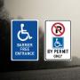 At Multicolor Labels, get reflective handicap signs and disability signage. Allocate accessible parking signs and handicap floor signs easy to view all time. Our handicapped signs with wheel chair symbol are created with reflective vinyl. At Multicolor Labels, get reflective handicap signs and disability signage. Allocate accessible parking signs and handicap floor signs easy to view all time. Our handicapped signs with wheel chair symbol are created with reflective vinyl.