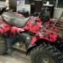 ATV wrap done in red camo ATV wrap done in red camo
