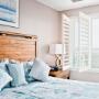 Shutters are a beautiful addition to this bedroom. Shutters are a beautiful addition to this bedroom.