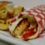 Shish Tawouk Wrap and Fresh cut fries Shish Tawouk Wrap and Fresh cut fries