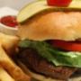 Falafel Burger with Fresh cut fries. Falafel Burger with Fresh cut fries.