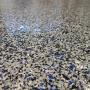 Blue flake in this floor , looks real sharp Blue flake in this floor , looks real sharp